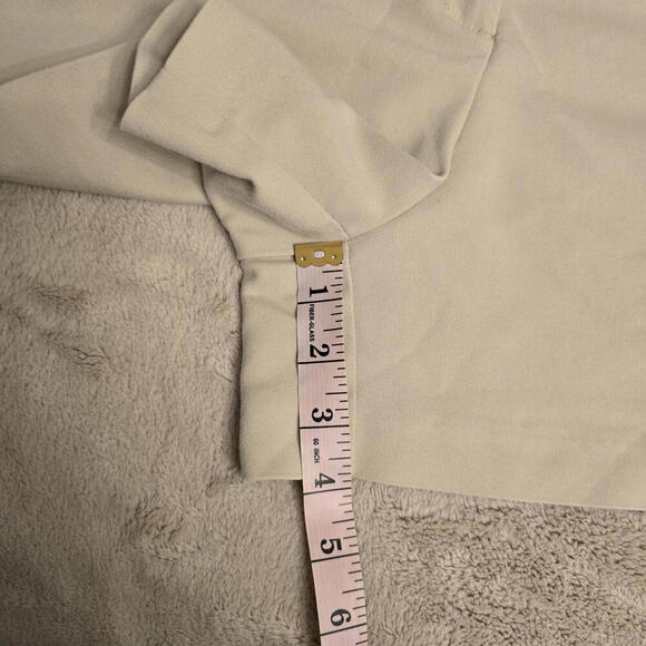 Zara Women's Beige Wide-Leg High Waist Short Pants Classic Preppy Size US XL - Picture 6 of 9